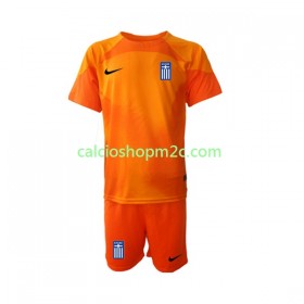 Grecia Portiere Bambino Maglia Terza 2022/2023 Manica Corta (+ Pantaloncini)